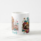 Yarn & Paws Golden Retriever Stricken & Häkeln Co Kaffeetasse (Mittel)