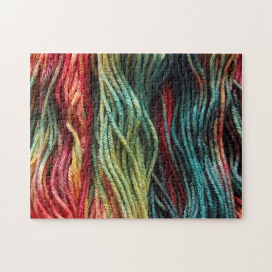 Yarn Red Green Yellow Beautiful Puzzle (Horizontal)