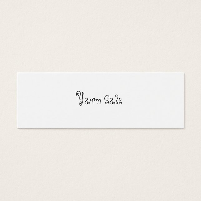 Yarn Sale (Vorderseite)