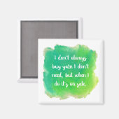 Yarn Sale Joke Magnet (Vorderseite/Rückseite)