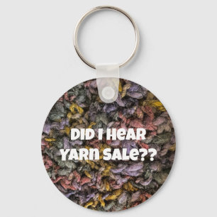 Yarn Sale Strick Crochet Blue Lila Funny Schlüsselanhänger
