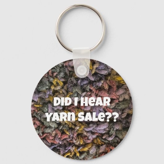 Yarn Sale Strick Crochet Blue Lila Funny Schlüsselanhänger (Vorderseite)