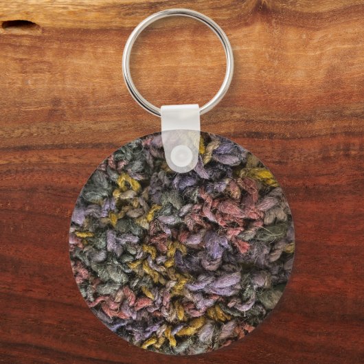 Yarn Sale Strick Crochet Blue Lila Funny Schlüsselanhänger (Rückseite)