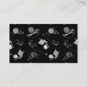 Yarn Shop Cat Knitter Visitenkarte (Rückseite)