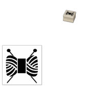 Yarn Skein Crafts + Knitterneedles Gummistempel (Stempel)