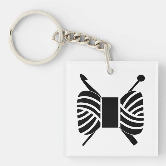 Yarn Skein Strick Crochet Crafts Schlüsselanhänger (Vorderseite)