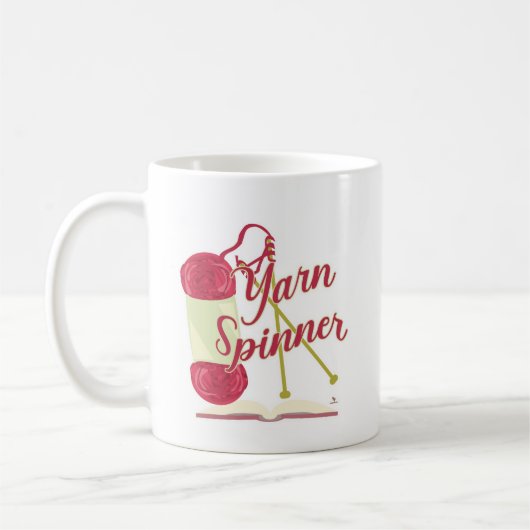 Yarn Spinner Storyteller Epic Writer Art Design Kaffeetasse (Links)