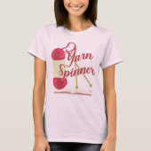 Yarn Spinner Storyteller Fun Writer Cartoon T-Shirt (Vorderseite)