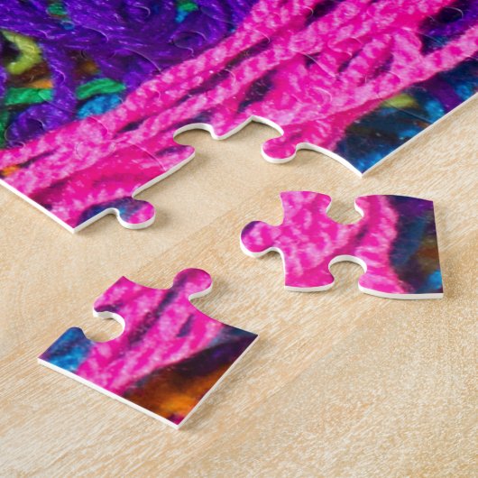 Yarn Tangle Fotografie Puzzle (Seite)