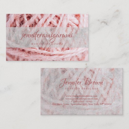 Yarn Visitenkarte (Vorne/Hinten)