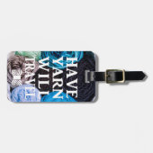 Yarn wird Handwerk reisen Gepäckanhänger (Vorderseite horizontal)