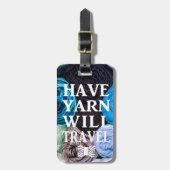 Yarn wird Handwerk reisen Gepäckanhänger (Vorderseite vertikal)
