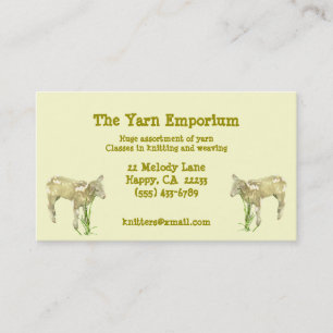 Yarn Wool Knitting Business Card Visitenkarte