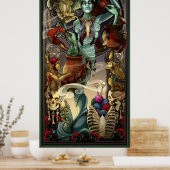 Yarn Zombies "Bridgette" Voll-Length-Poster Poster (Küche)