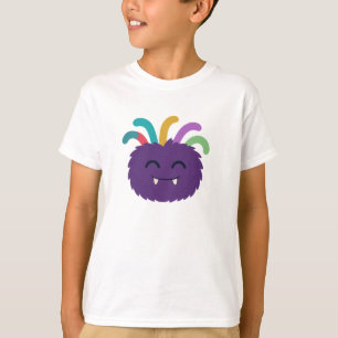 Yarnaby the Fuzzy Monster - Niedlicher Regenbogen T-Shirt