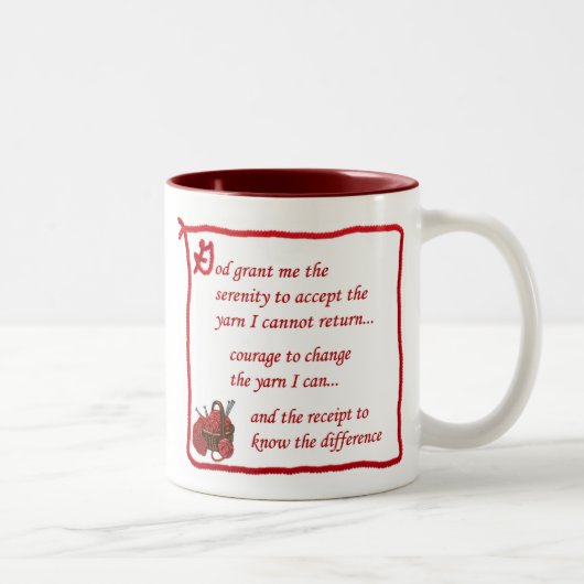 Yarnaholic Tasse (Rechts)