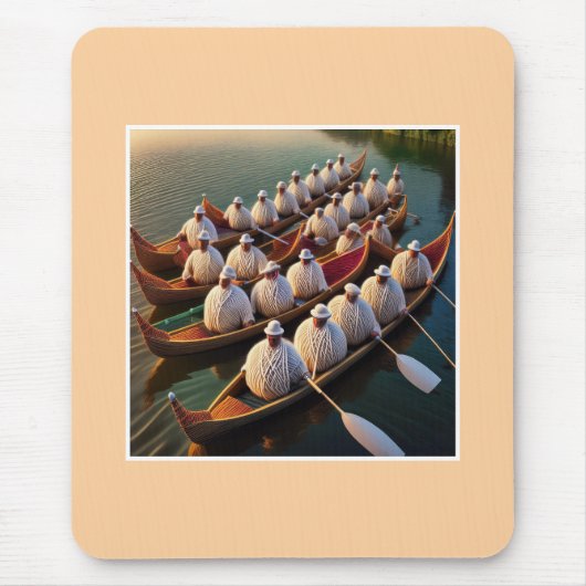Yarnball Rowing-Crew Mousepad (Vorne)