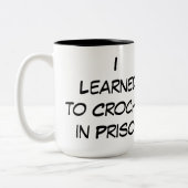 Yarnivore I lernte, in der Gefängnis-Tasse zu Zweifarbige Tasse (Links)