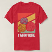 Yarnivore Knitting Design for Knitters T-Shirt (Design vorne)