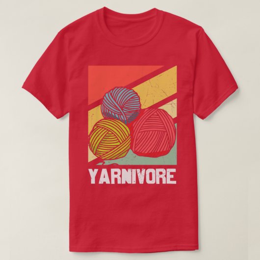 Yarnivore Knitting Design for Knitters  T-Shirt (Design vorne)