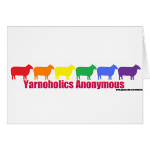 Yarnoholics anonyme Regenbogen-Schafe