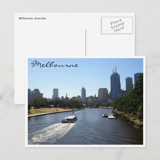 Yarra melbourne postkarte (Vorne/Hinten)