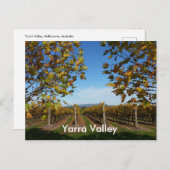 Yarra Valley Vineyard, Melbourne, Australien Postkarte (Vorne/Hinten)