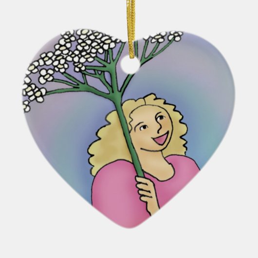Yarrow Heart Ornament (Vorne)