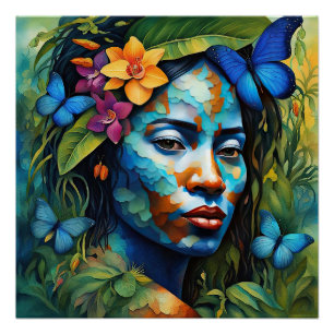 „Yarumi“ Orchid-Geist - Frauen in Amazonien        Poster