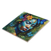 "Yarumi" Orchid Spirit - Frauen in Amazonien Fliese (Seite)