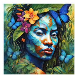 "Yarumi" Orchid Spirit - Frauen in Amazonien Fotodruck