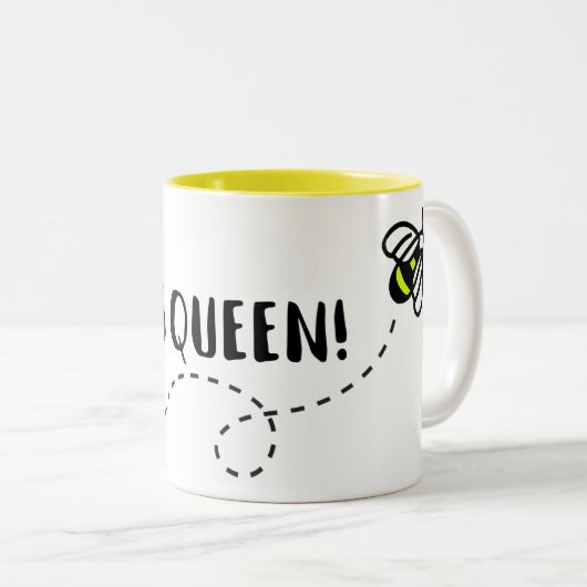 Yas Königin! Bienen-Schale Zweifarbige Tasse (VorderseiteRechts)