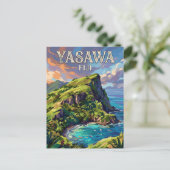 Yasawa-Inseln Fidschi Postkarte (Stehend Vorderseite)