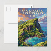 Yasawa-Inseln Fidschi Postkarte (Vorne/Hinten)