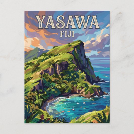 Yasawa-Inseln Fidschi Postkarte (Vorderseite)