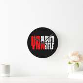 Yaself Runde Wanduhr (Zuhause)