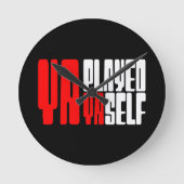 Yaself Runde Wanduhr (Vorderseite)