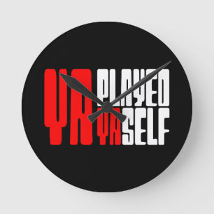 Yaself Runde Wanduhr