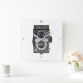 Yashica-Mat Quadratische Wanduhr (Zuhause)