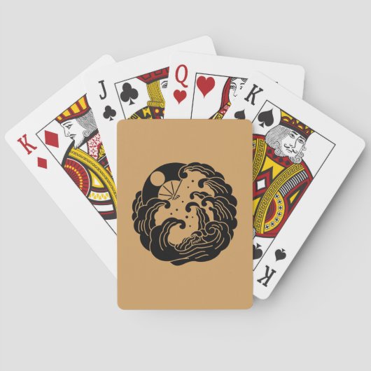 Yashima-Fächer Spielkarten (Rückseite)