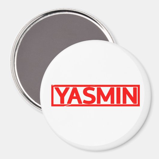 Yasmin-Briefmarke Magnet (Vorderseite/Rückseite)
