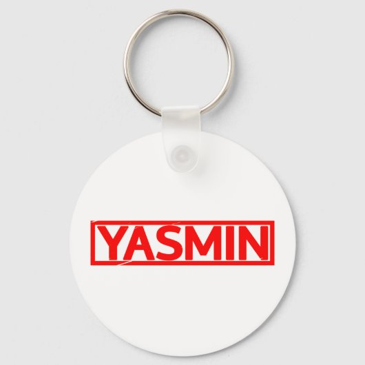 Yasmin-Briefmarke Schlüsselanhänger (Vorderseite)