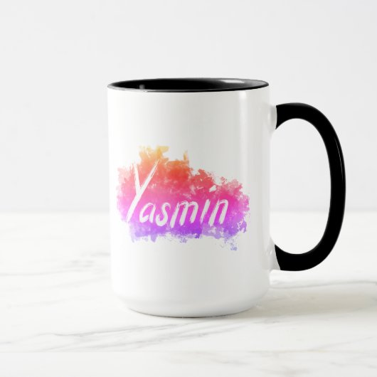 Yasmin - Ihr Name auf Tasse - Bestes Geschenk | ku (Rechts)