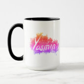 Yasmin - Ihr Name auf Tasse - Bestes Geschenk | ku (Links)
