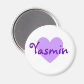 Yasmin Lila Magnet (Vorderseite/Rückseite)