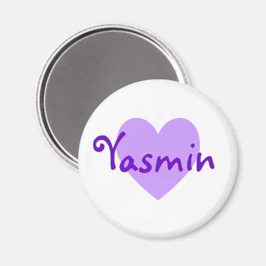 Yasmin Lila Magnet (Vorderseite/Rückseite)