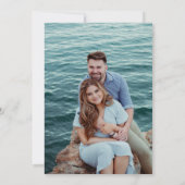 Yasmin Moderne Elegante Hochzeit Save The Date (Rückseite)