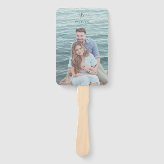 Yasmin Modernes Hochzeitsprogramm Fächer (Vorderseite)