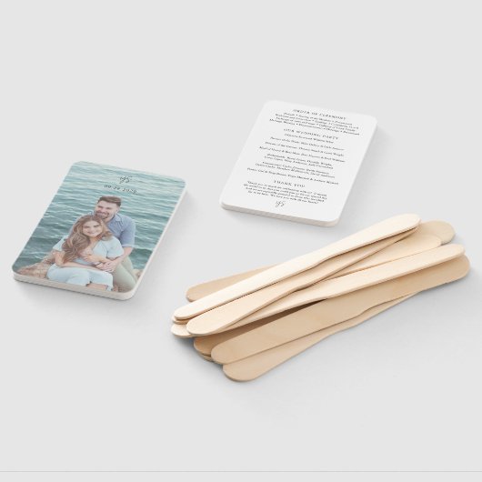 Yasmin Modernes Hochzeitsprogramm Fächer (Non-assembled)