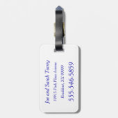 Yasou griechischer Flaggen-Segen Gepäckanhänger (Rückseite vertikal)